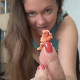 An attractive Eastern-European girl punishes her little plastic Ninja figurine by shoving it up her ass and shitting him out with a big load of crap. Pissing too. Product shown. See # 6213, 6412, 8098, 9009, 9010 & 9011 for more. 11.5 minutes.